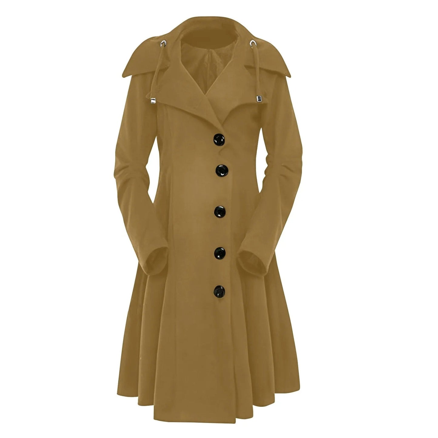 Trench-coat élégant pour femme avec capuche