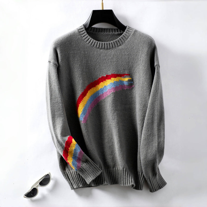 Pulls colorés aux couleurs de l'arc-en-ciel