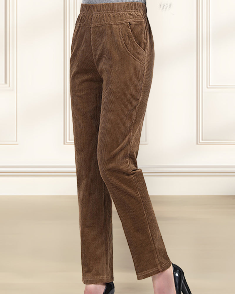 Bequeme Damen-Hosen Einfarbig Relaxed Fit - IdealeKleiden
