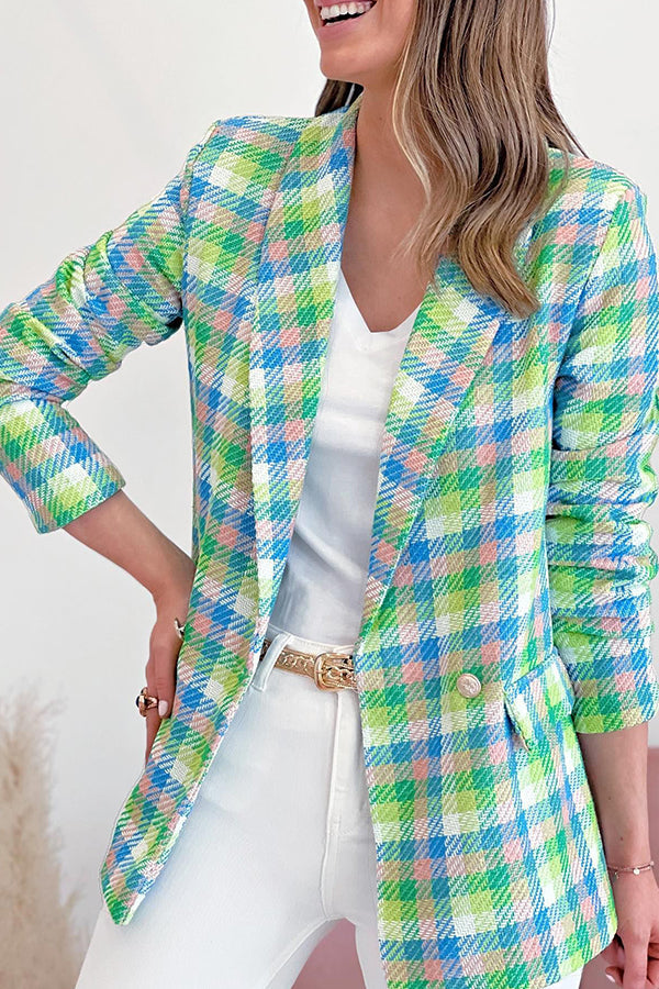 Veste mode décontractée à double poche boutonnée