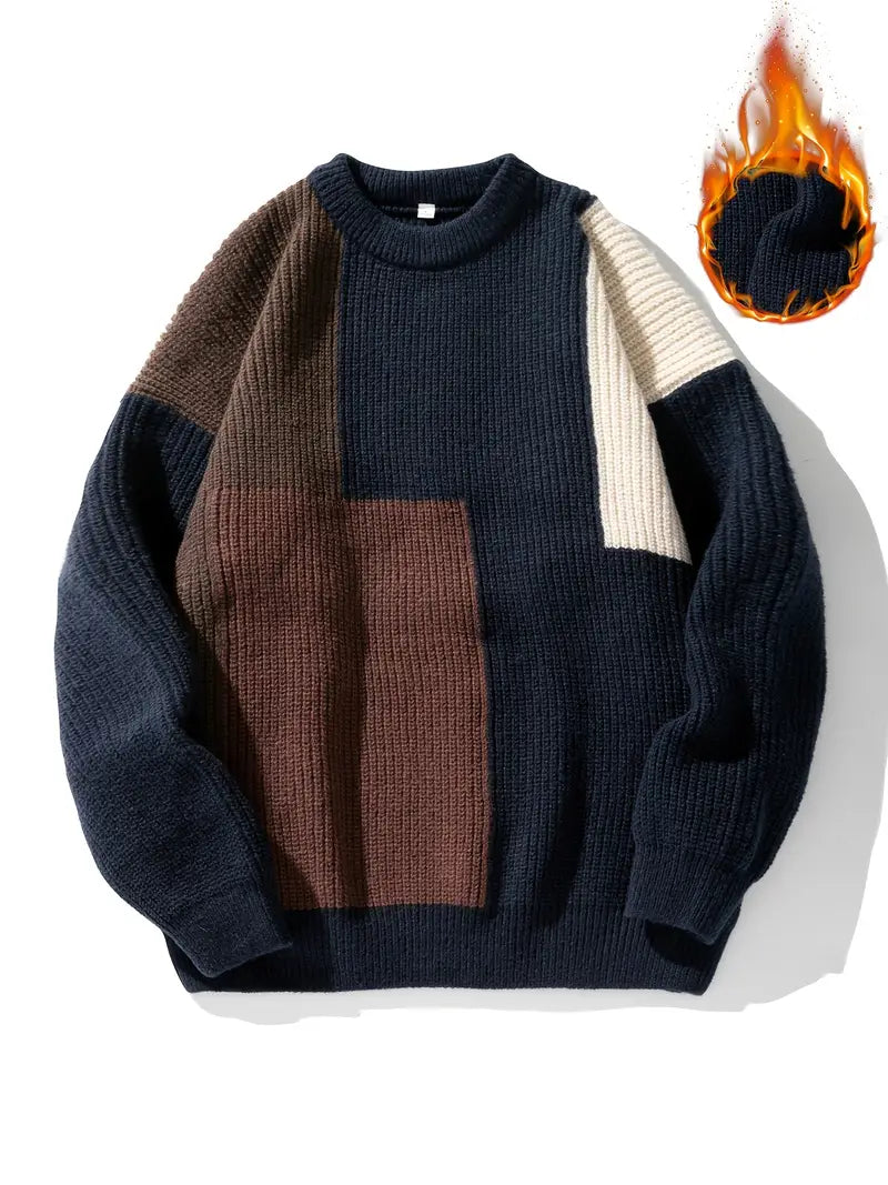 Pull décontracté femme Couleurs contrastées modernes
