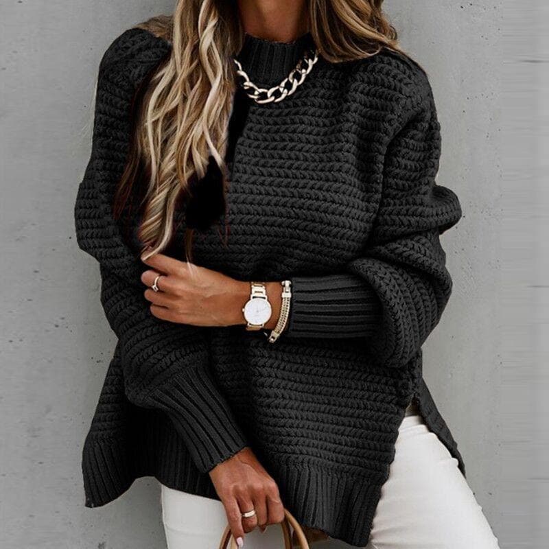 Grands pulls tricotés femme doux chaud amples