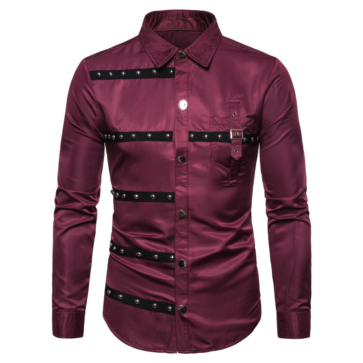 Chemise homme moderne avec détails cloutés