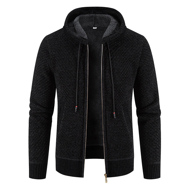 Cardigan à capuche pour homme tendance