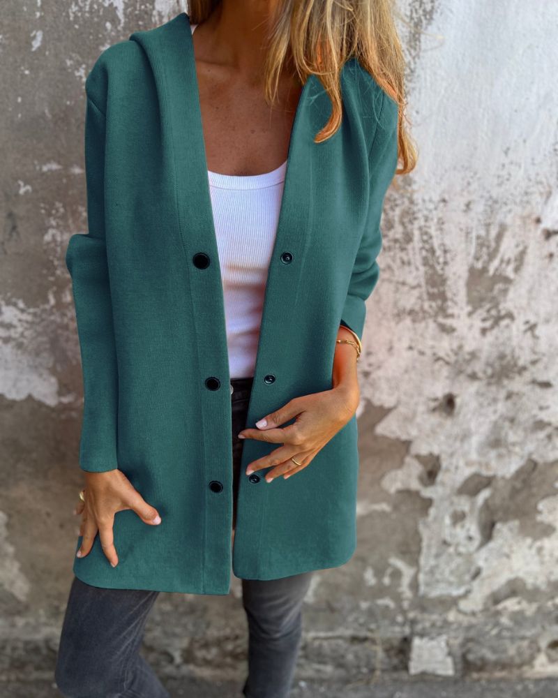 Veste à capuche confortable style décontracté