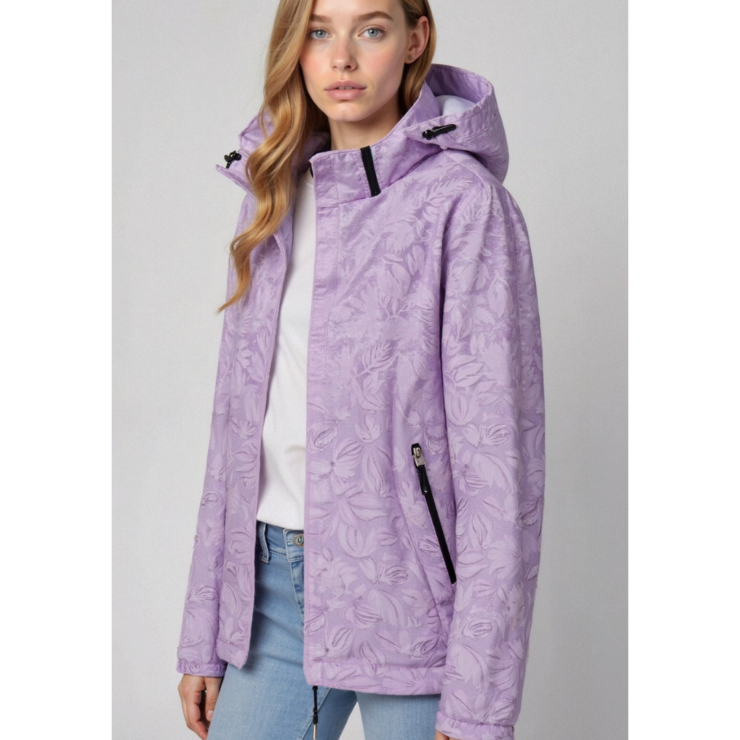 Coupe-vent femme capuche zippé