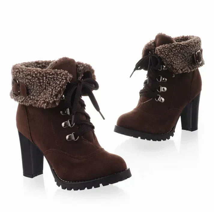 Bottes d'hiver femme talon haut élégantes