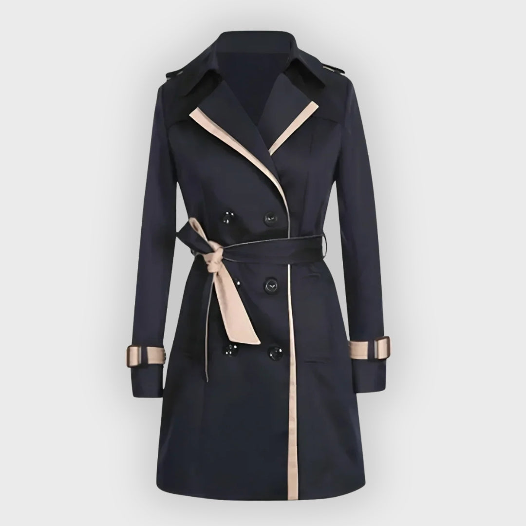 Long Manteau Élégant Trench-Coat Femme