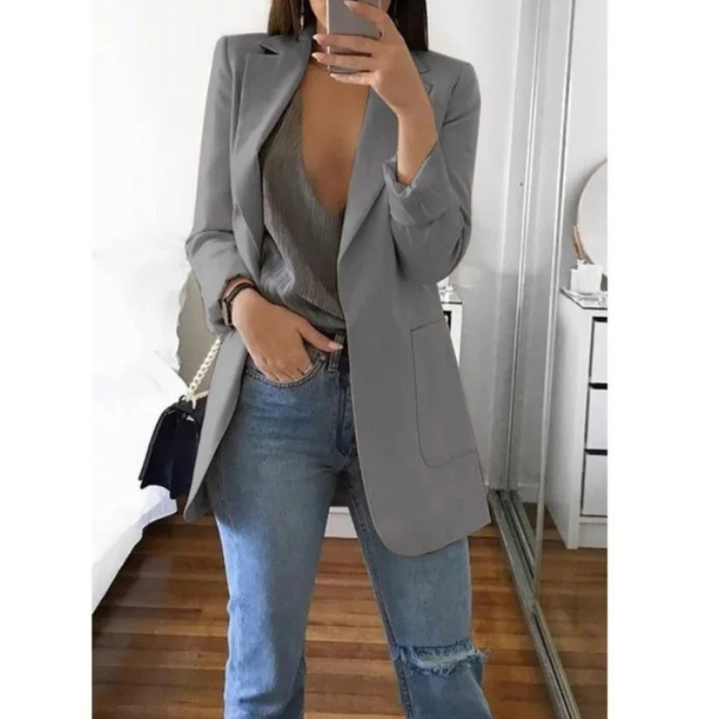 Blazer femme kaki mode automne
