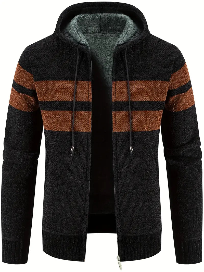 Veste polaire homme colorée à blocs de couleurs