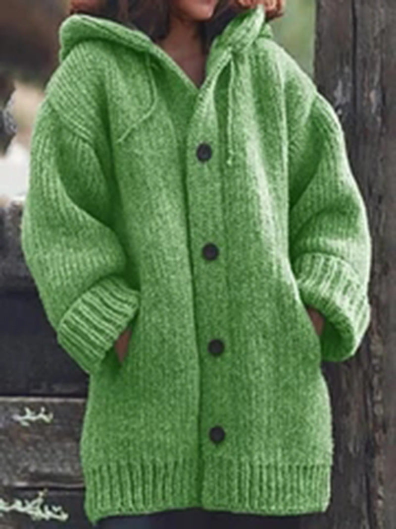 Gilet surdimensionné chaud à capuche