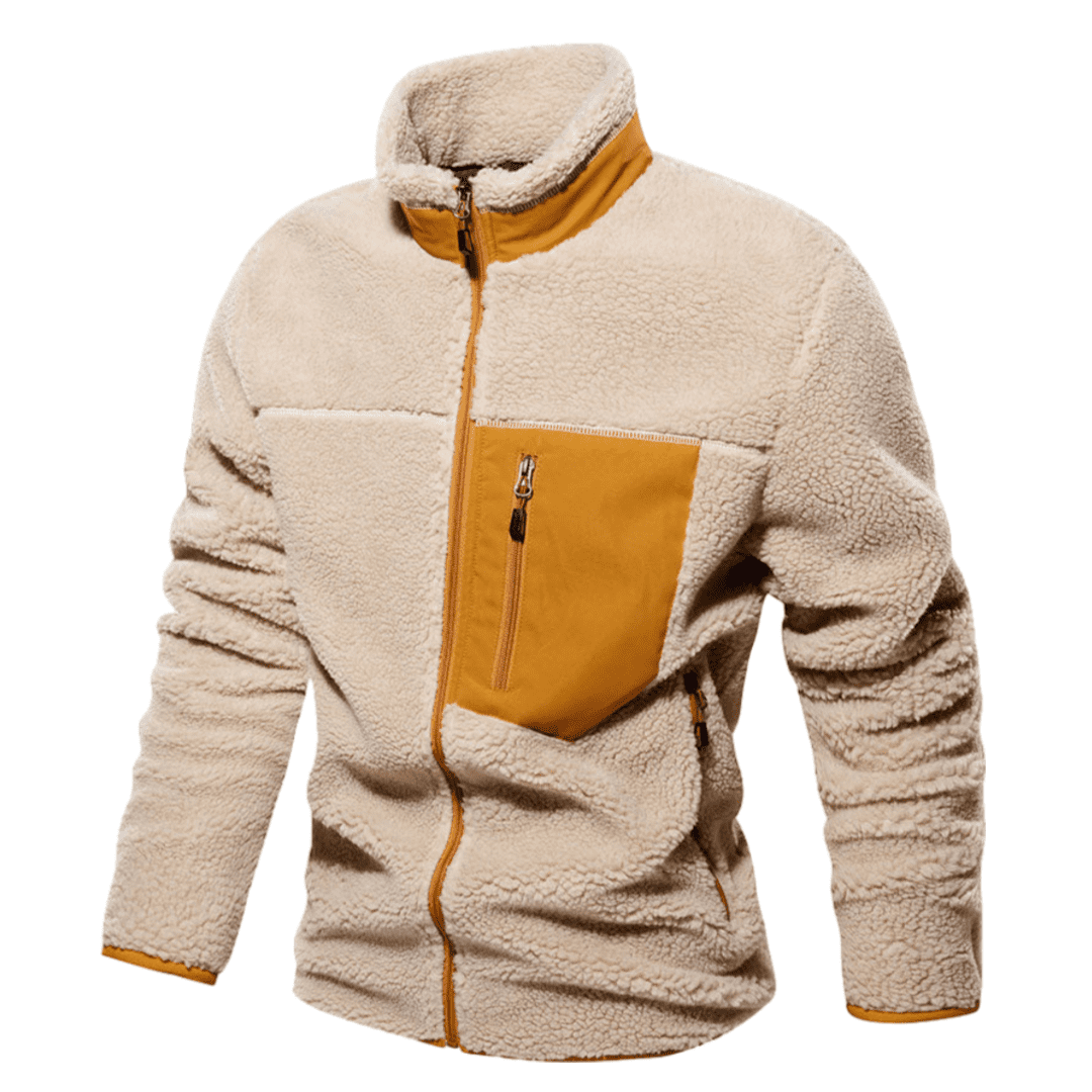 Veste d'hiver zippée chaude isolée