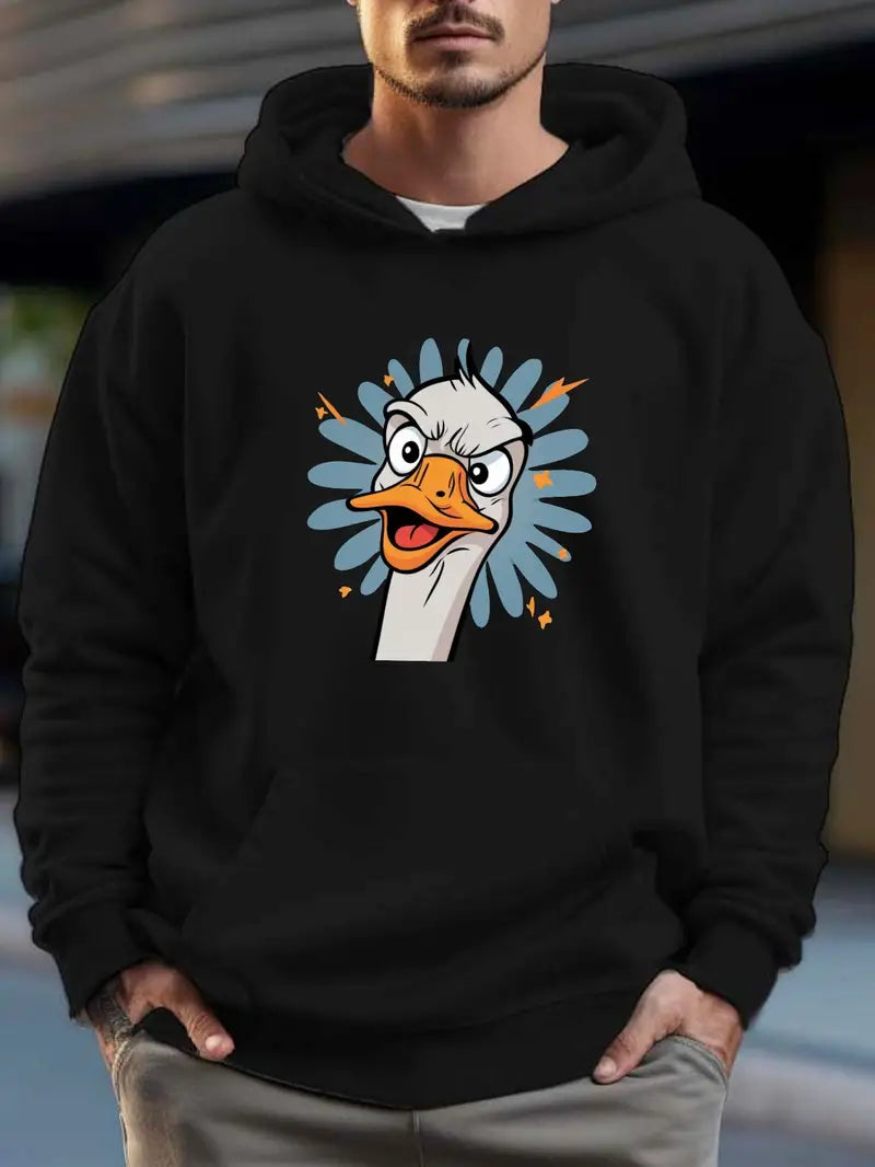 Hommes Pull à capuche Design canard Drôle