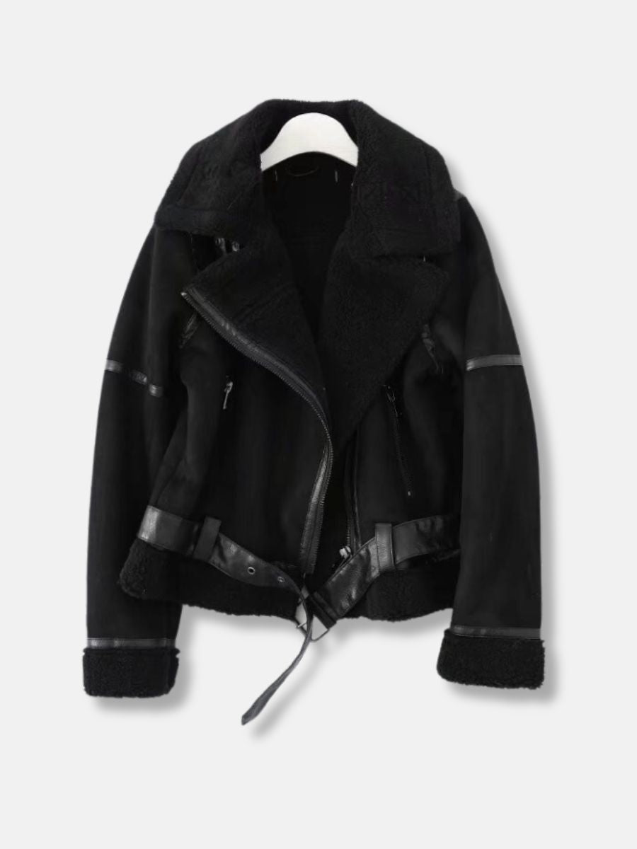 Manteau d'hiver chaud pour femmes, doublé de fausse fourrure
