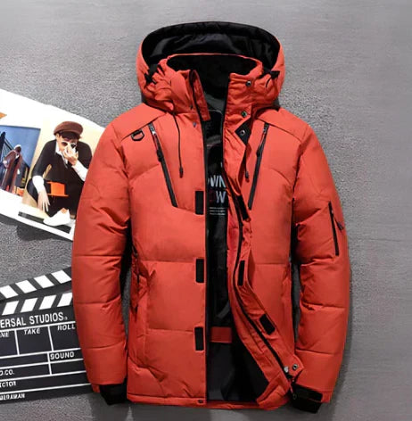 Doudoune d'hiver imperméable à capuche isolée