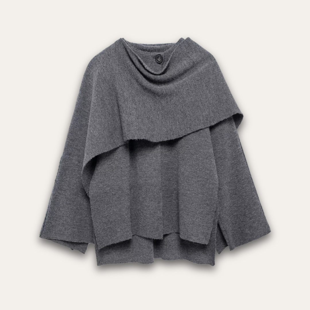 Poncho-pull mode femme