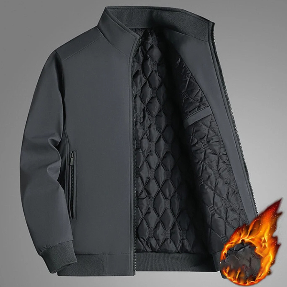 Blouson d'hiver stylé pour homme, multicolore, col montant