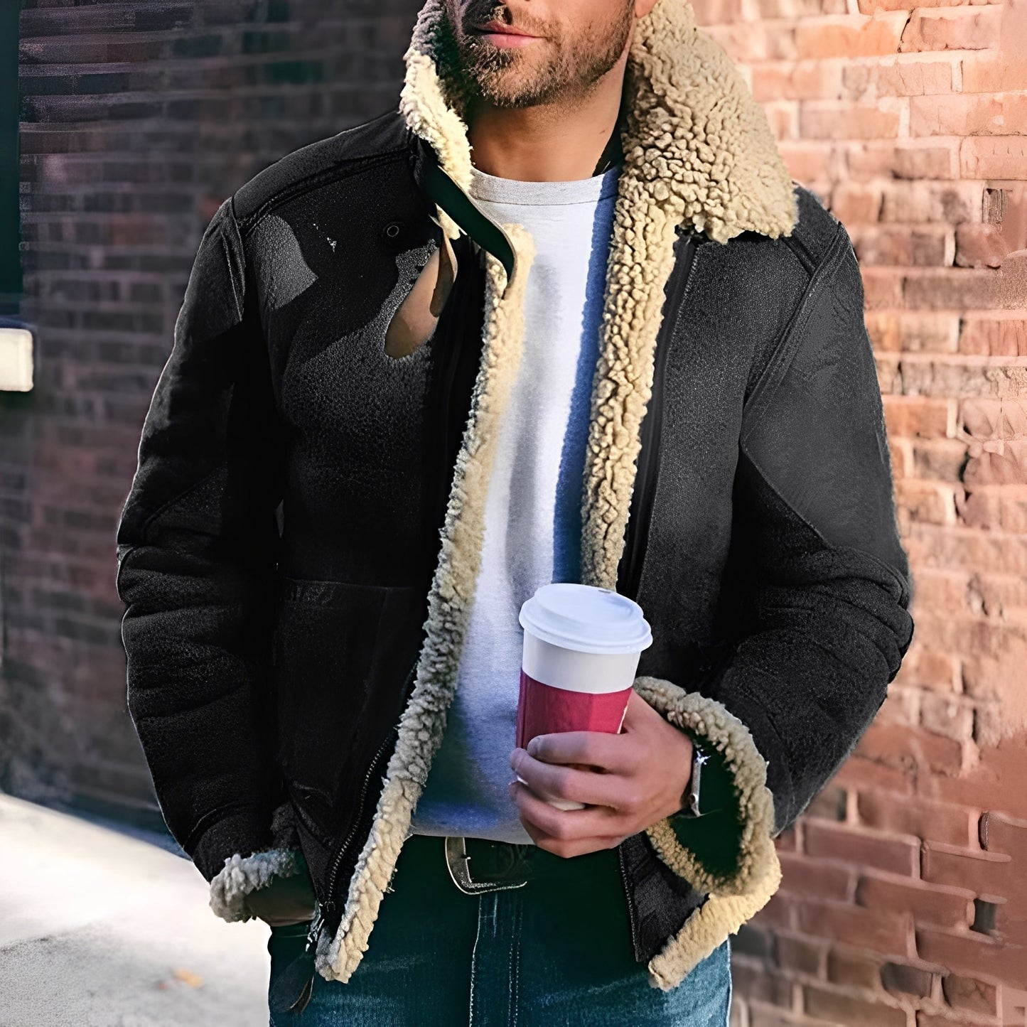 Veste homme à revers larges modernes