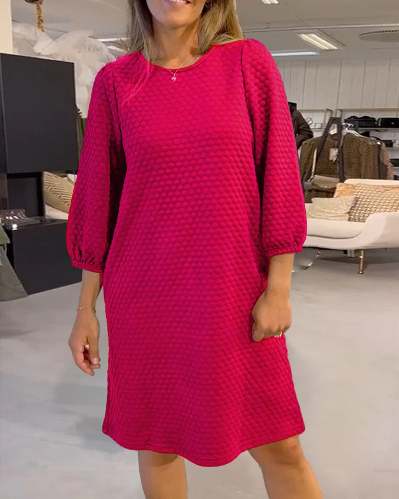 Robe élégante femme unie classique