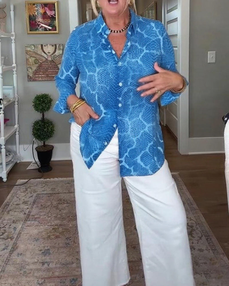 Robe boutonnée texturée