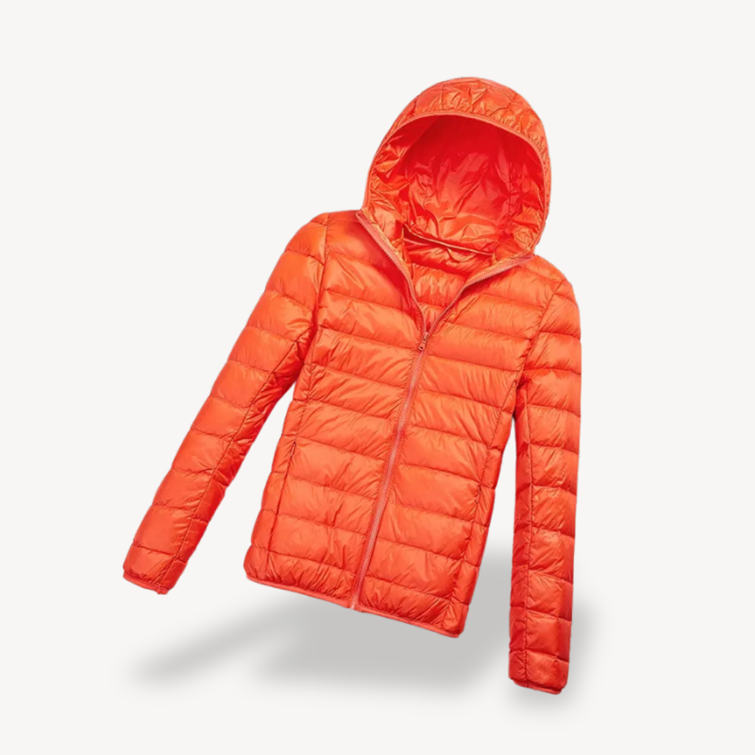 Doudoune légère à capuche pour femme