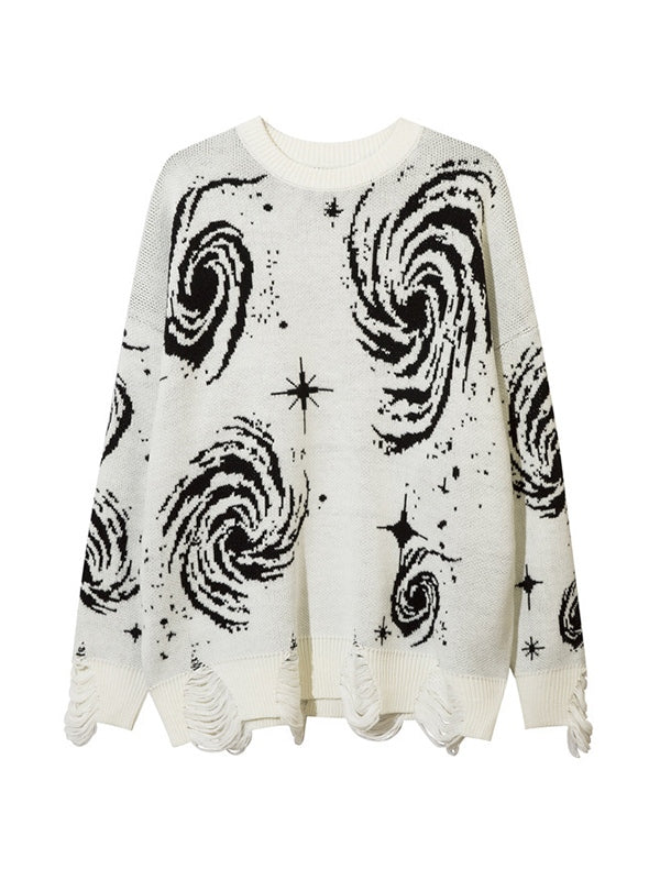 Sweat-shirt vintage d'aspect vieilli style déchiré