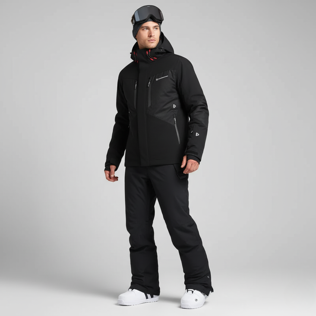 Herren Skianzug | Warme Funktionale Ski-Jacke und -Hose - IdealeKleiden