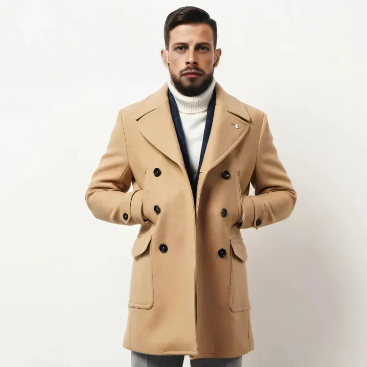 Blouson d'hiver chaud pour homme avec poches latérales