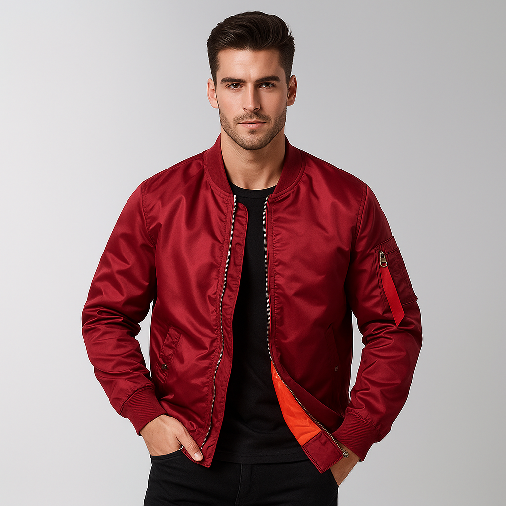 Bomber blouson mode zippé pour homme