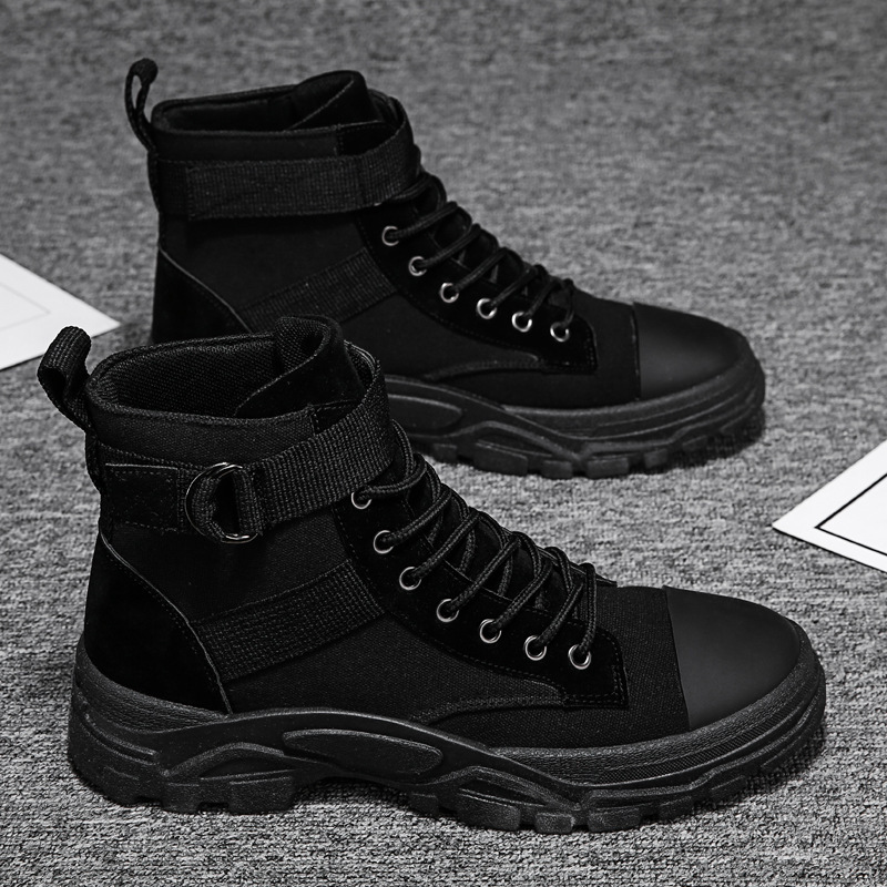 Bottes de moto hautes avec sangle de cheville réglable