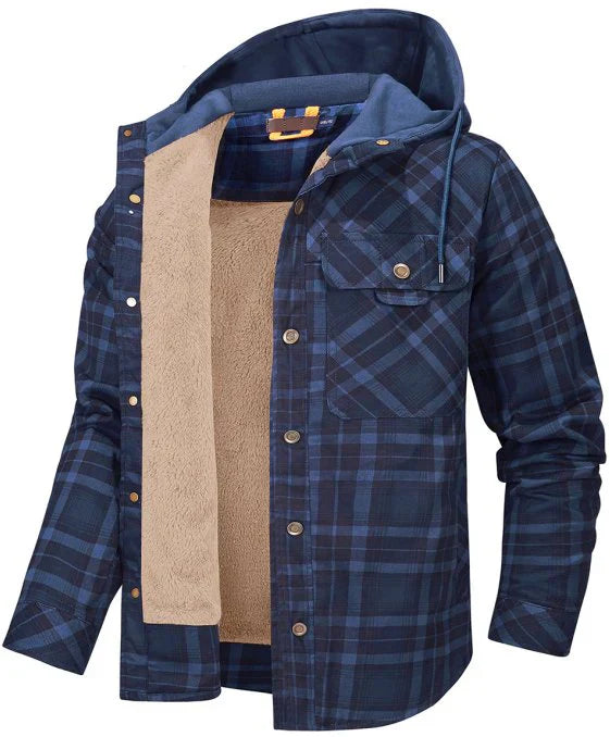 Veste d'extérieur pour homme Carreaux Isolée Imperméable
