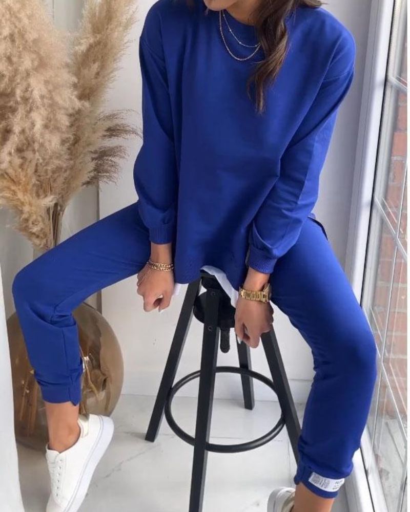 Ensemble deux pièces tendance pull et pantalon