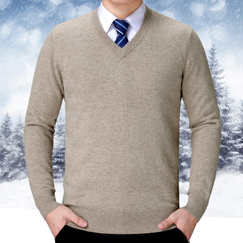 Pull en tricot homme coton doux confortable