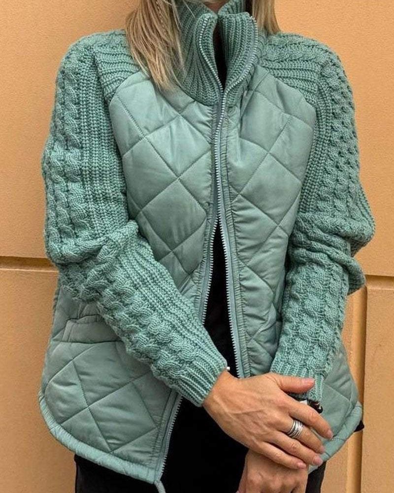 Cardigan zippé confortable et moderne