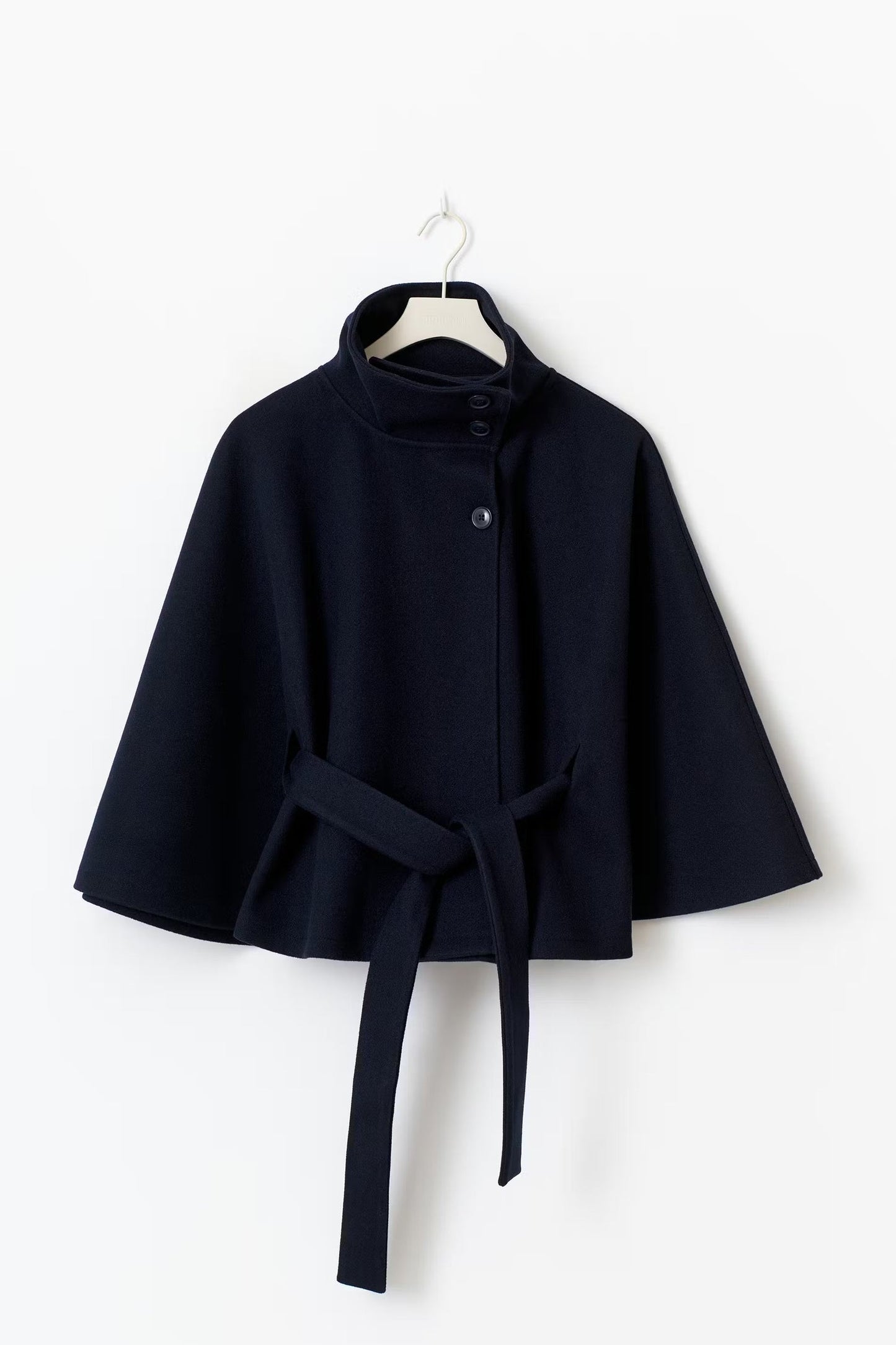 Manteau-ceinture élégant Col moderne Manteau femme