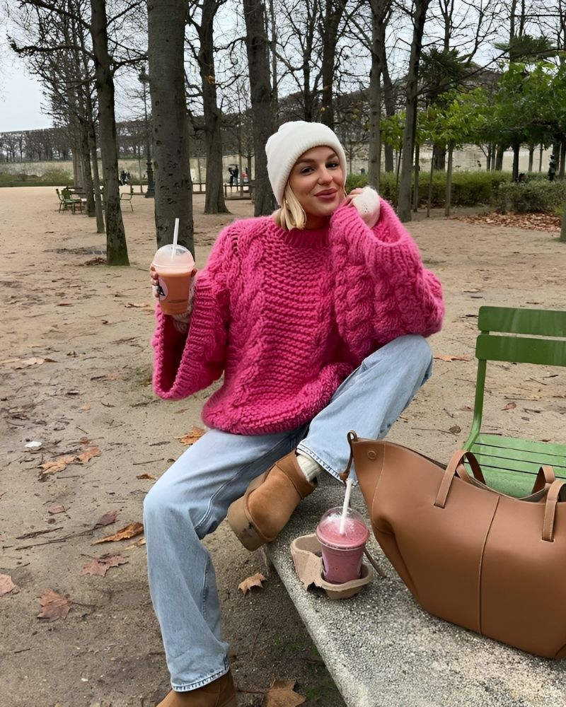 Grandes tailles Pull confortable tricoté