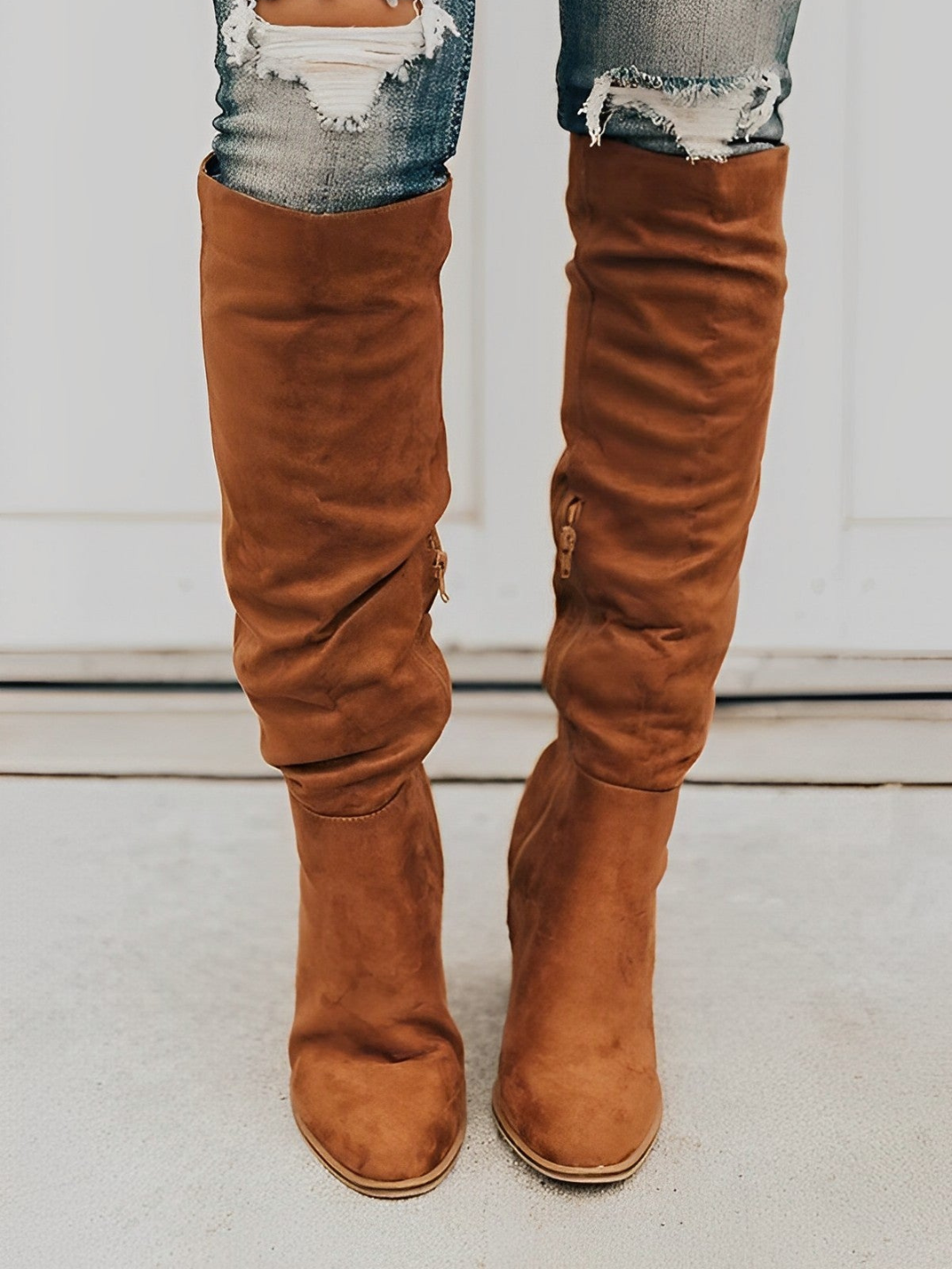 Bottes élégantes à talons hauts pour femme
