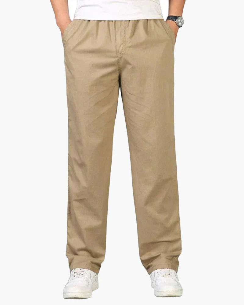 Pantalon de loisirs confortable en coton pour homme