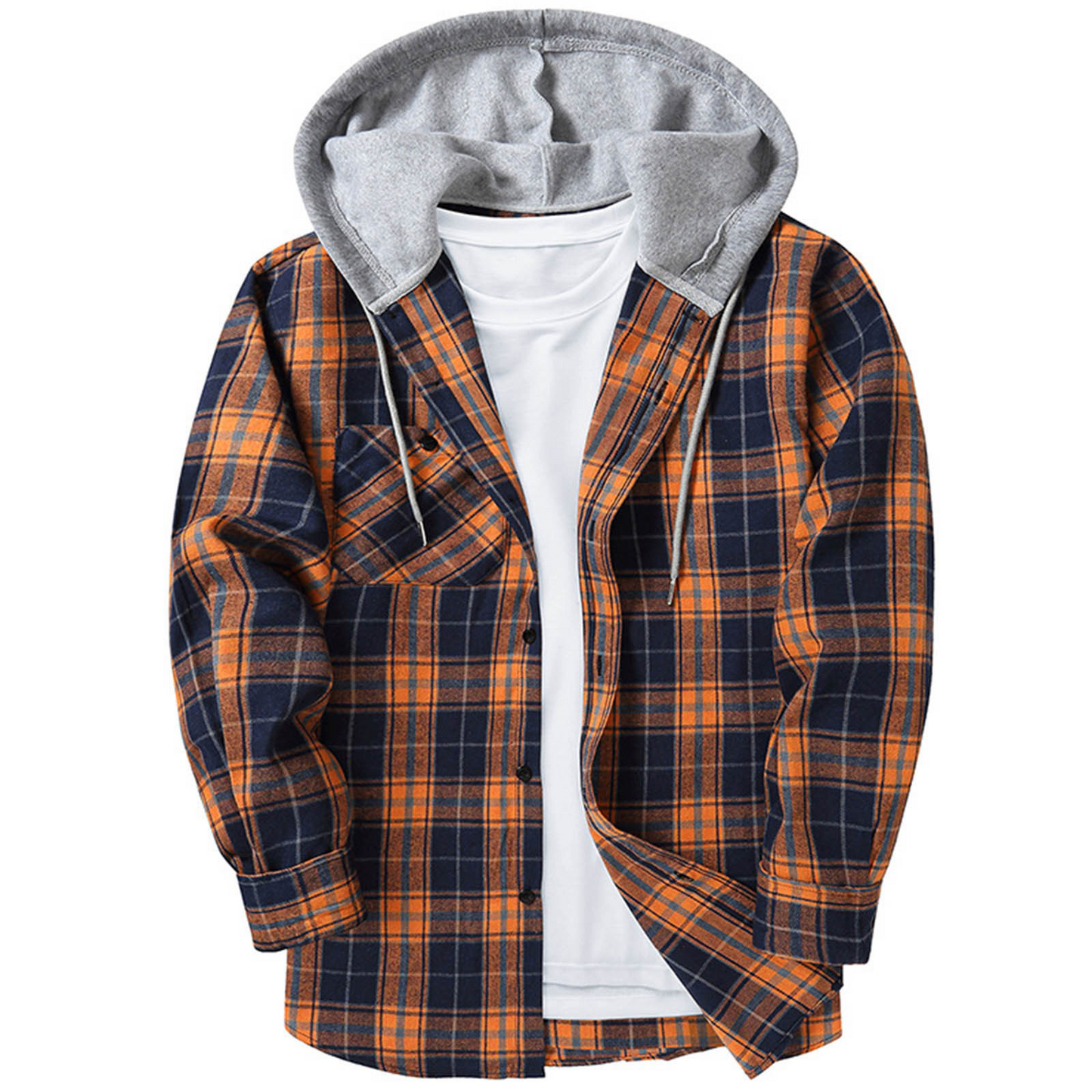 Pull confortable pour homme avec capuche et fermeture éclair