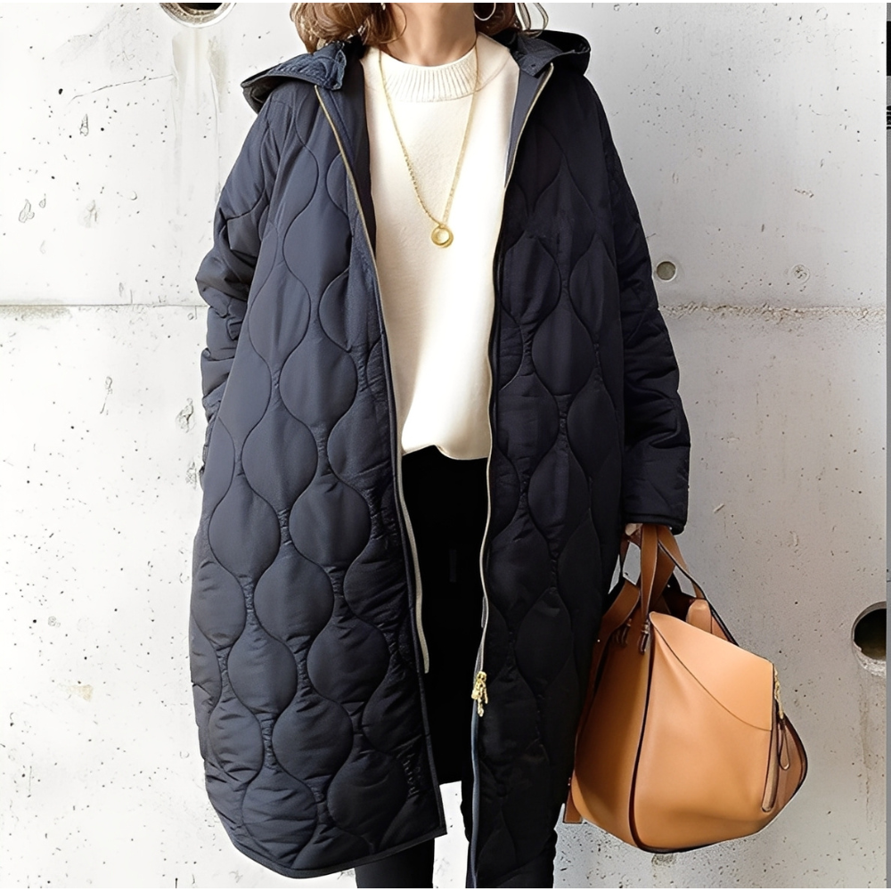 Doudoune femme chaude à capuche pour l'hiver