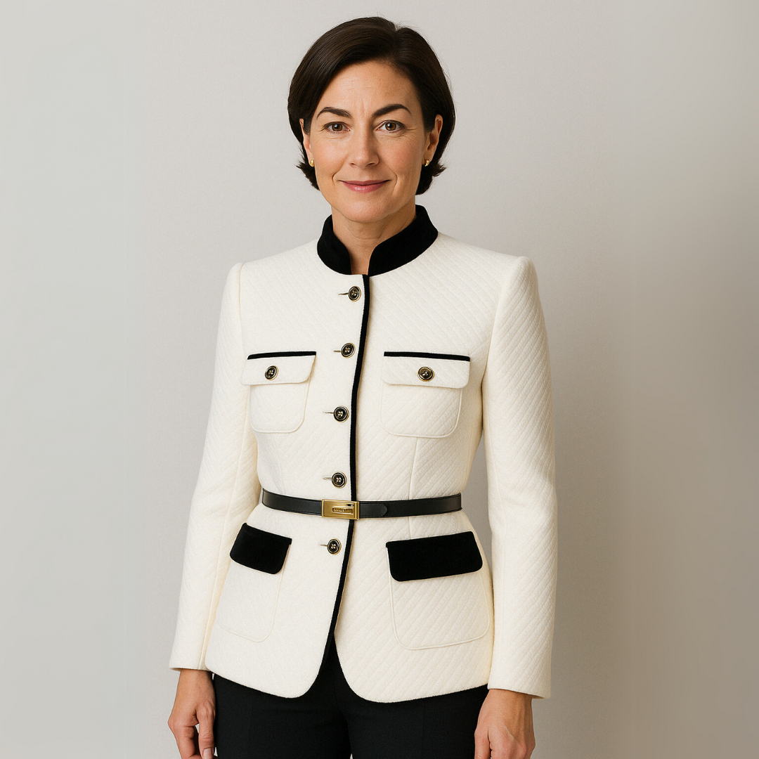 Blazer chic en tweed pour femme