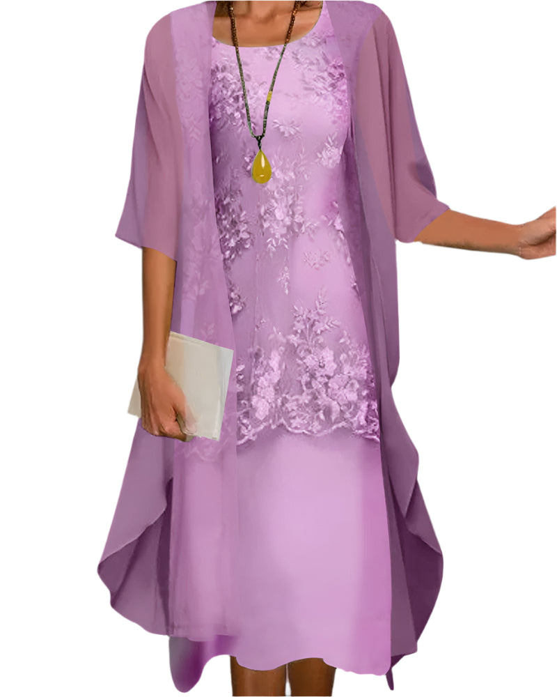 Robe de soirée élégante pour femme à motif floral