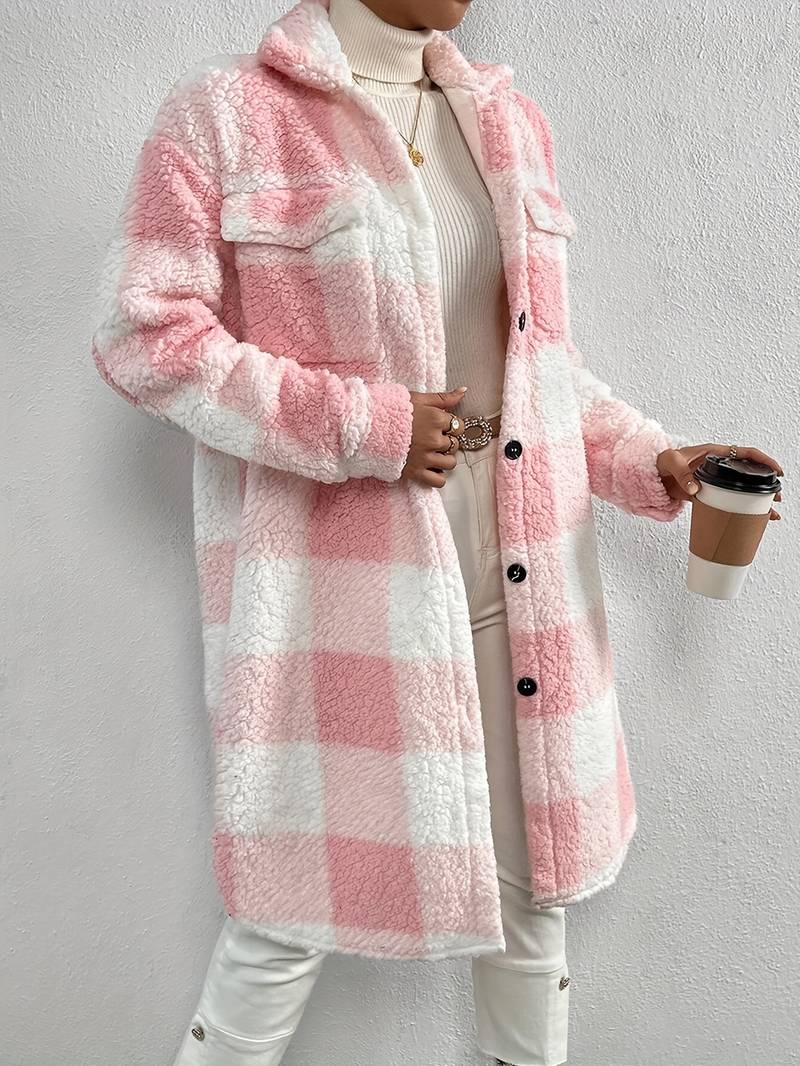 Pelzmantel Damen Elegantes Design Winter - IdealeKleiden