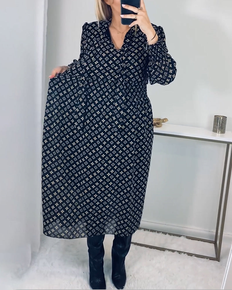 Elegante Damenkleider Mit Aufdruck - IdealeKleiden