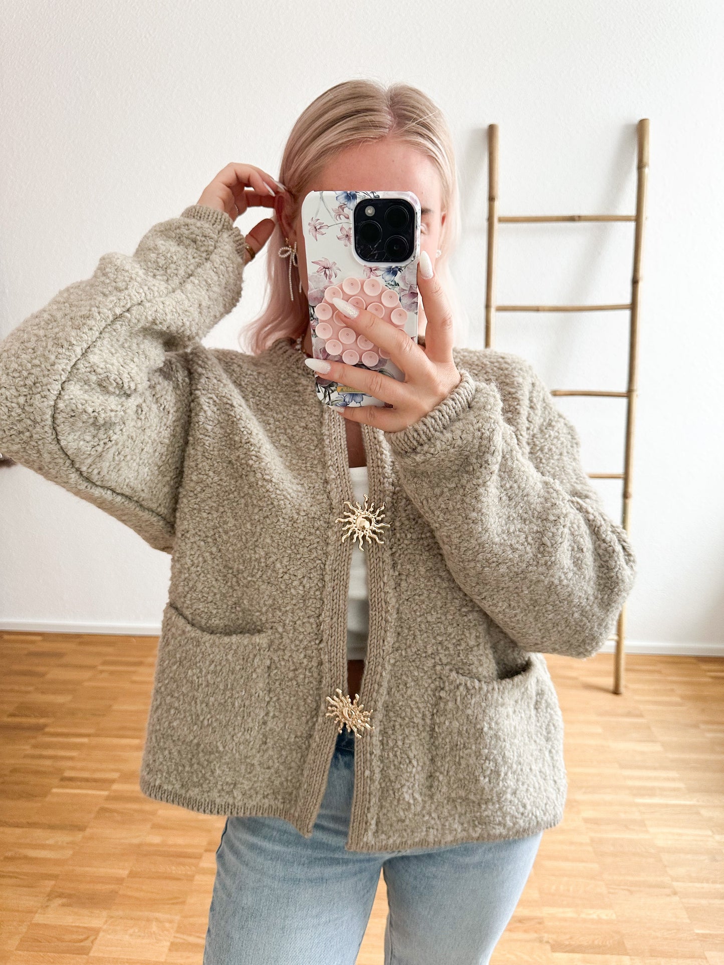Veste en teddy doux Chic décontracté Manteau en peluche