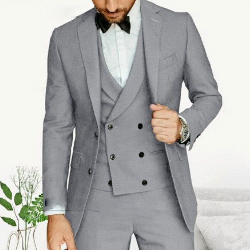 Costume 3 pièces sur mesure élégant pour homme