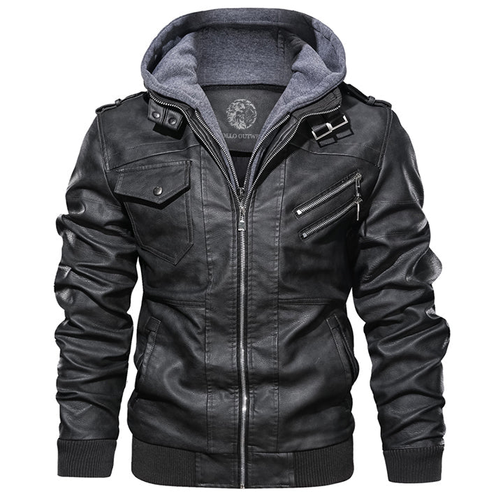 Vulcan Blouson en cuir Élégant et polyvalent