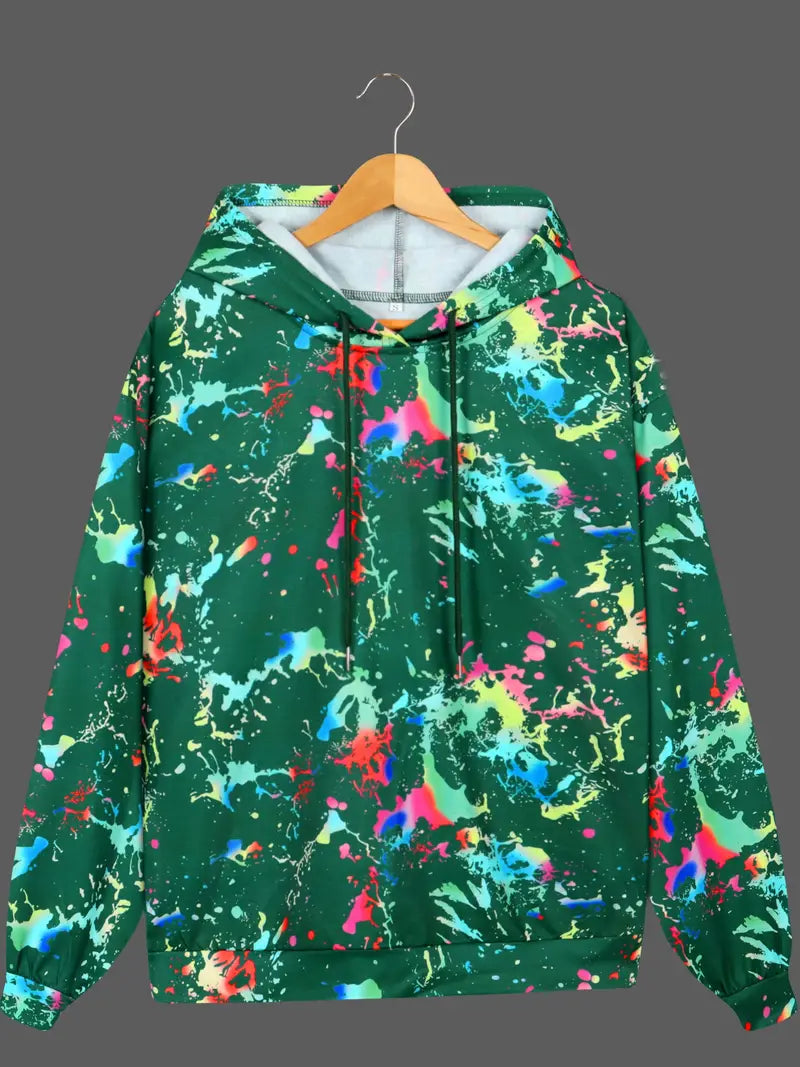 Sweat à capuche pour homme Imprimé graphique Tendance