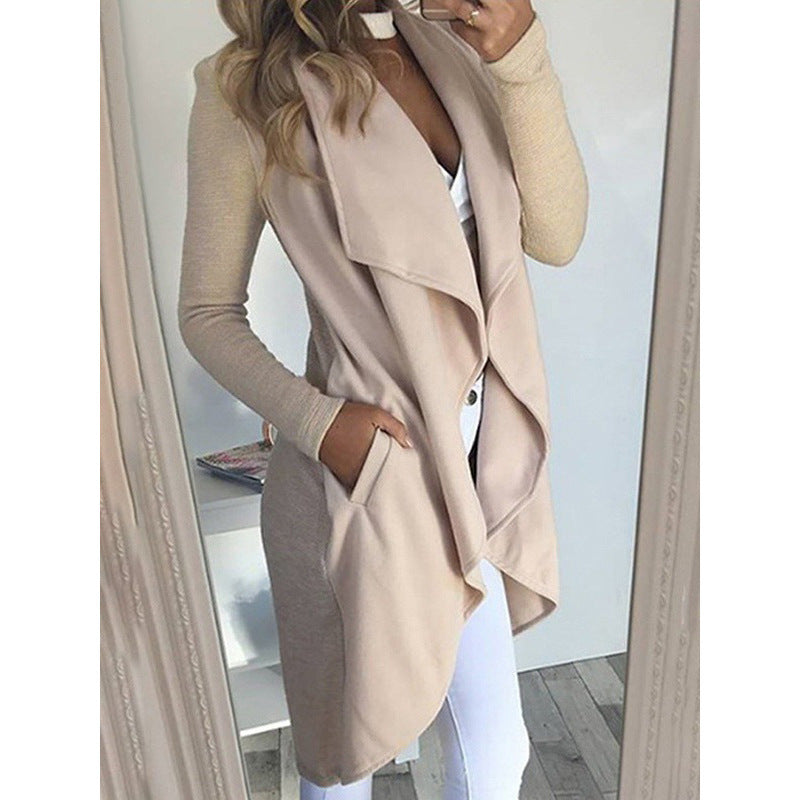 Coupe ajustée Veste coupe-vent Uni Long
