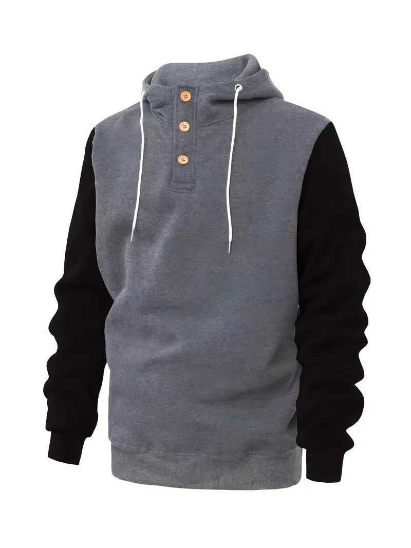 Hoodie homme manches longues chaud moderne